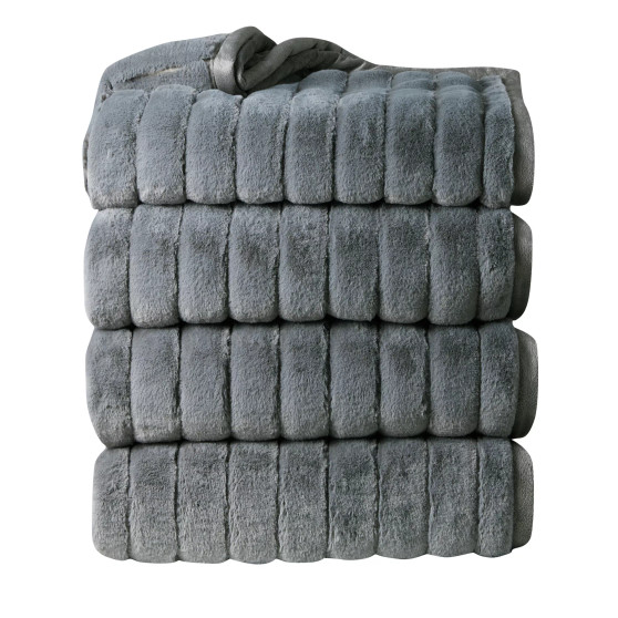 Ultra Plush Raschel Mink Blanket, Queen/King