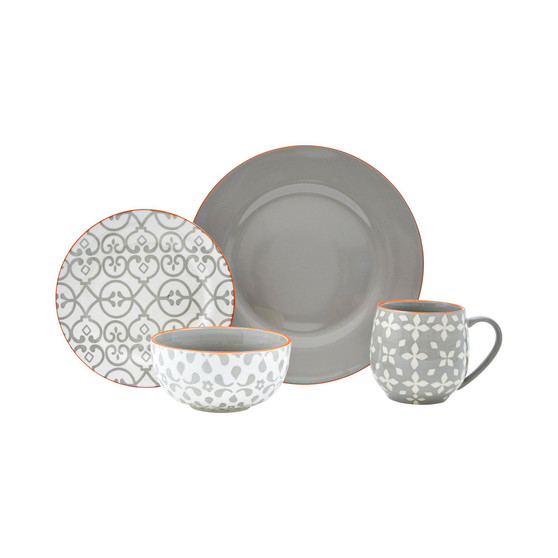 Afara 16 Piece Dinnerware Set, Service for 4