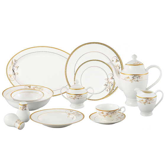 Rosalia 57-PC  Dinnerware Set, Service for 8