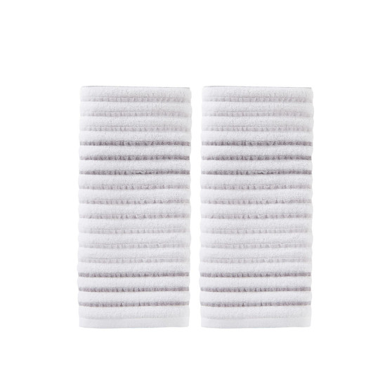 CLOSEOUT!  Tie Dye Stripe 2 Piece Hand Towel Set