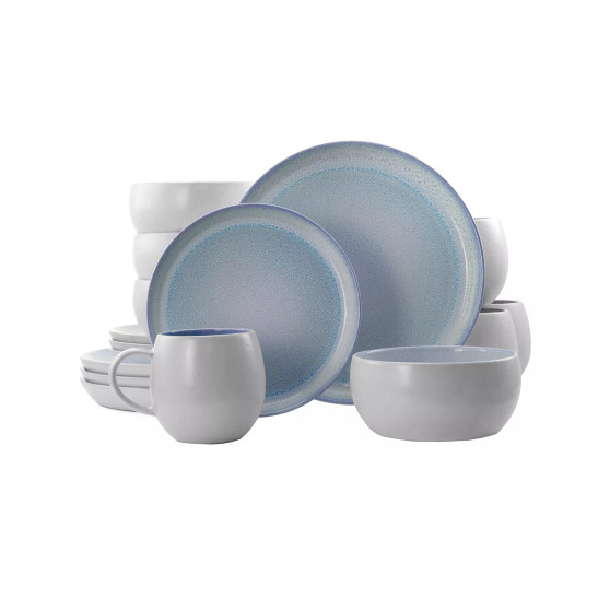 Mocha 16 Piece Dinnerware Set, Service for 4