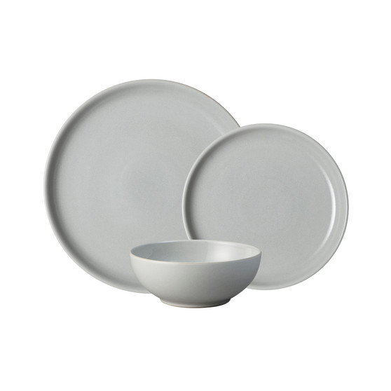 Soft Grey Intro Coupe 12-PC Dinnerware Set, Service for 4
