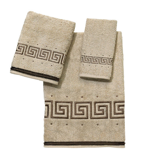 Pre Athena Embroidered Greek Key Bath Towel