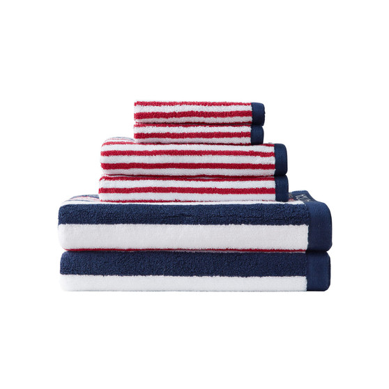 Mackenzie Cotton Terry 6 Piece Towel Set