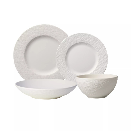 Manufacture Rock Blanc 4 Piece Place Setting