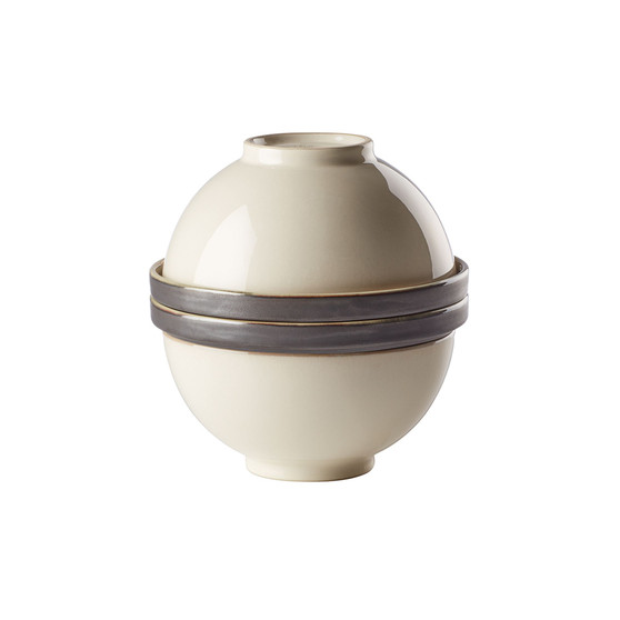 Luna Nesting White 8 Piece Dinnerware Set
