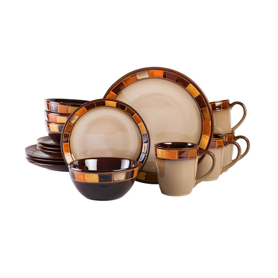 Elite Casa Estebana 16-Piece Dinnerware Set, Service for 4