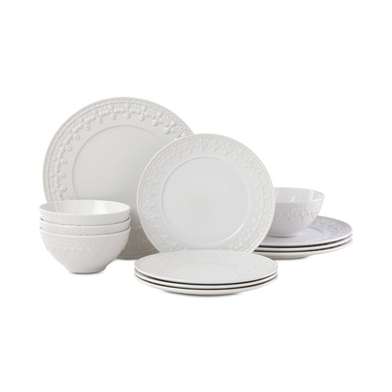 Chelse Muse Fleur 12-Pc. Dinnerware Set, Service for 4