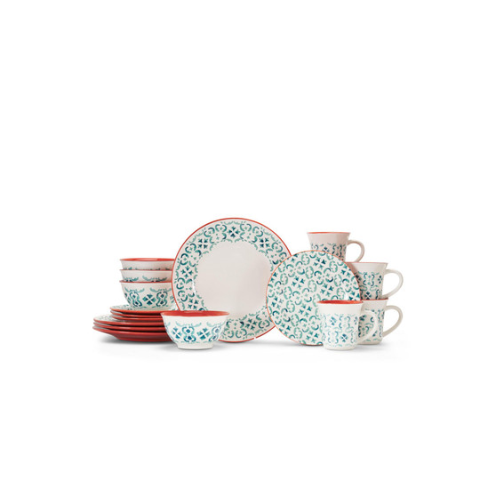Evora Dinnerware 16 Piece Set, Service for 4