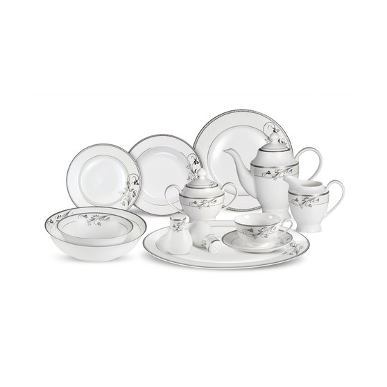Viola 57-Pc. Dinnerware Set, Service for 8