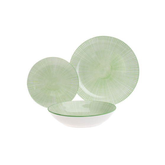 Light green 12-PC  Dinnerware Sets, Service for 4