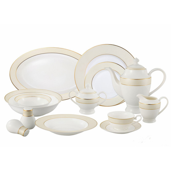 Valentina 57-PC Dinnerware Set, Service for 8