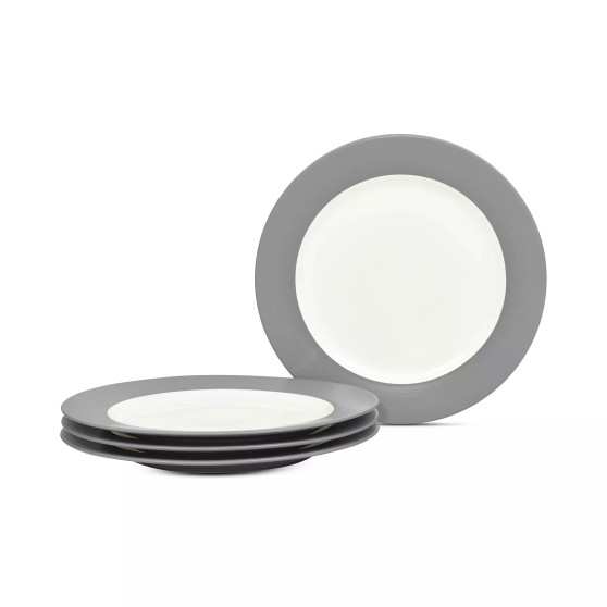 Colorwave Rim Dinner Plates, Set of 4