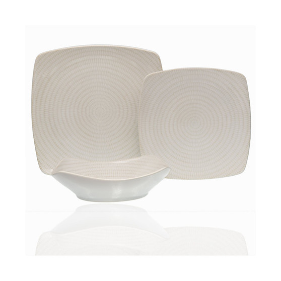 White Rice 18-piece Dinner Set