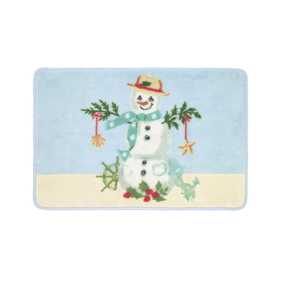 Coastal Snowman 20" x 30" Rug