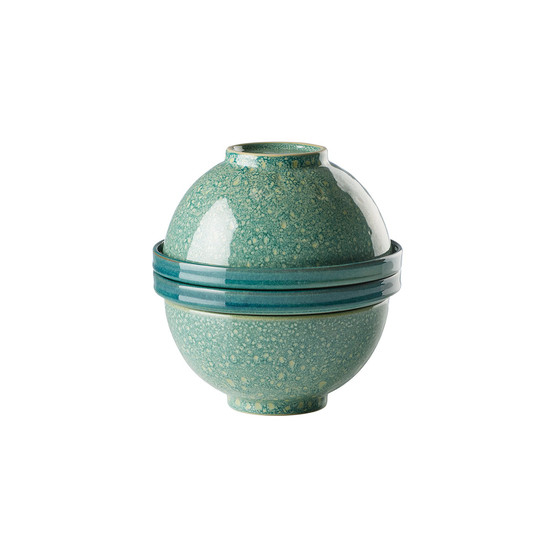 Luna Nesting Green 8 Piece Dinnerware Set