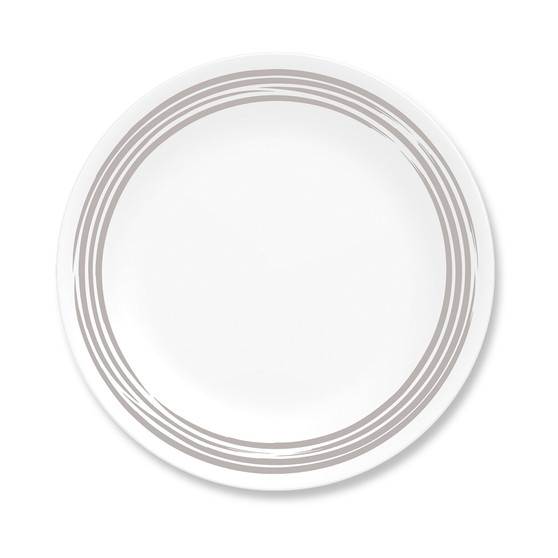 Brushed Silver-Tone Salad Plate