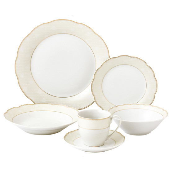 Tova Wavy 24-Pc. Dinnerware Set, Service for 4