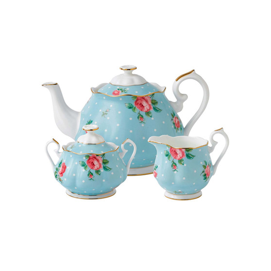 Polka Blue 3 Piece Set