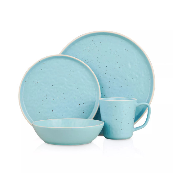 Elena 16 Pieces Dinnerware Set, Service For 4