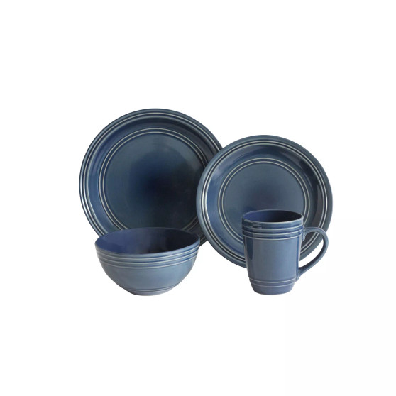 Allure 16 Piece Dinnerware Set, Service for 4