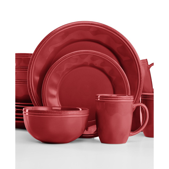 Cucina Cranberry Red 16-Pc. Set, Service for 4