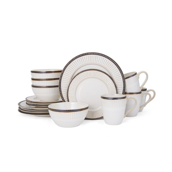 16-Pc. Promenade Column Dinnerware Set