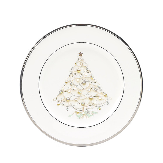 "Silver Palace" Holiday Salad Plates, Set of 4