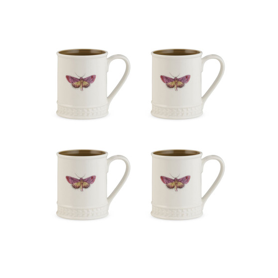 Botanic Garden Amethyst Tankard Mug Set, 4 Piece
