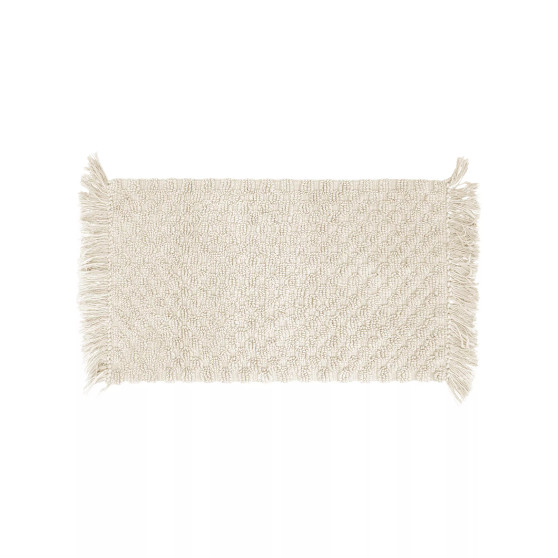 Arta Stonewash 17" x 24" Beaded Cotton Bath Rug
