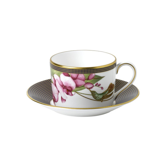 Hummingbird Teacup Saucer Set