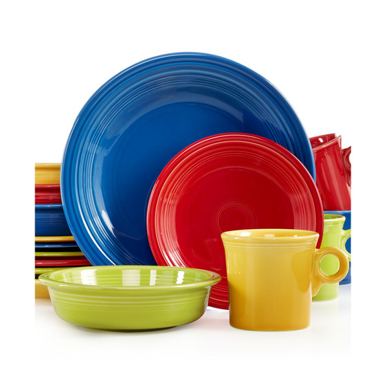 Mixed Bright Colors 16-Piece Set, Service for 4, Created for Macy's