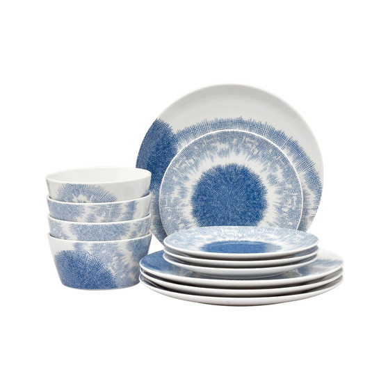 Aozora 12-PC Dinnerware  Set, Service for 4