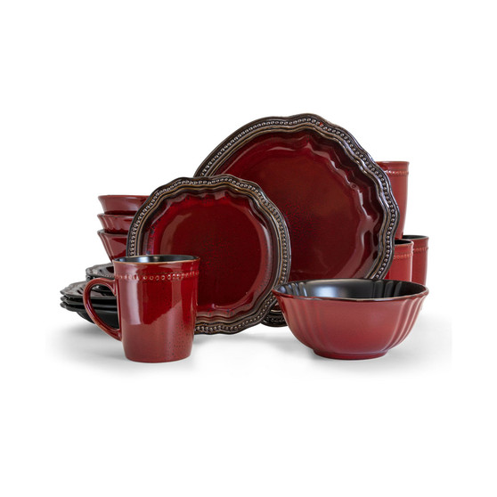 Regency 16 Piece Luxurious Stoneware Dinnerware Set