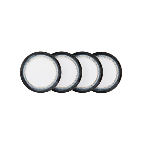 Halo Set of 4 Wide Rimmed Medium Plates