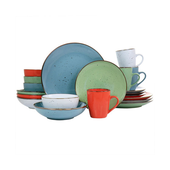 Romina 20 Piece Round Stoneware Dinnerware Set, Service for 4