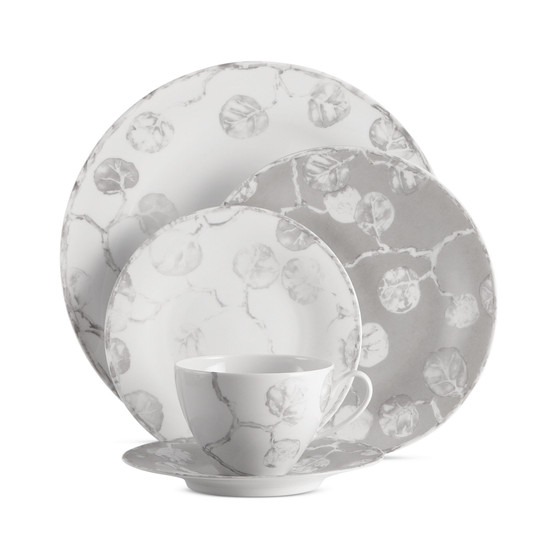 Dinnerware, Botanical Leaf 5 Piece Place Setting