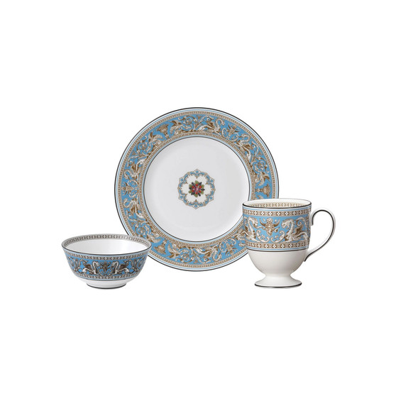 Florentine Turquoise 3 Piece Dining Set