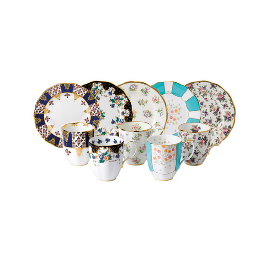 100 Years 1900-1940 10-Piece Set,  Mug & Plate Assorted