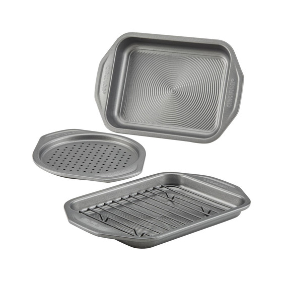 Total Nonstick Toaster Oven & Personal Pizza Pan 4-Pc. Baking Set