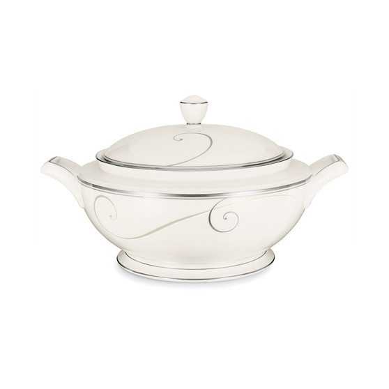 Dinnerware, Platinum Wave Covered Vegetable Bowl
