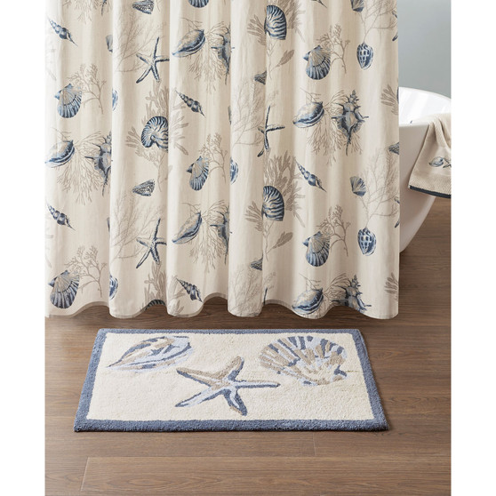 Bayside Tufted Cotton Bath Rug, 21" x  34"