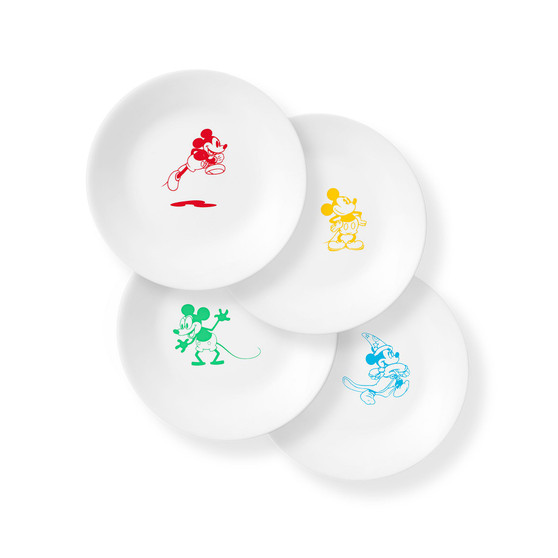 Mickey Mouse The True Original Appetizer Plate, 4 Pack