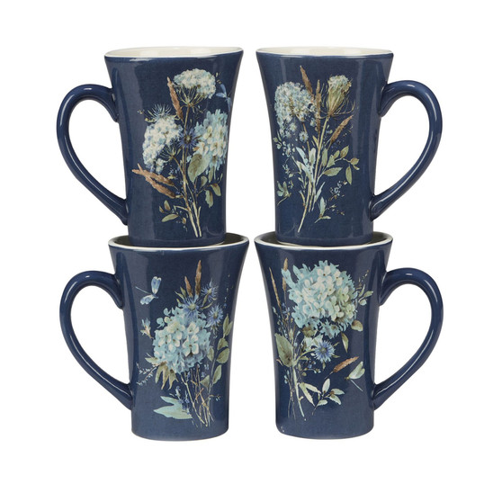 Bohemian Blue Set of 4 Mug