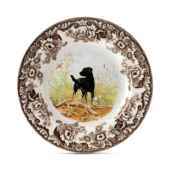 Woodland Black Lab Dinner Plate