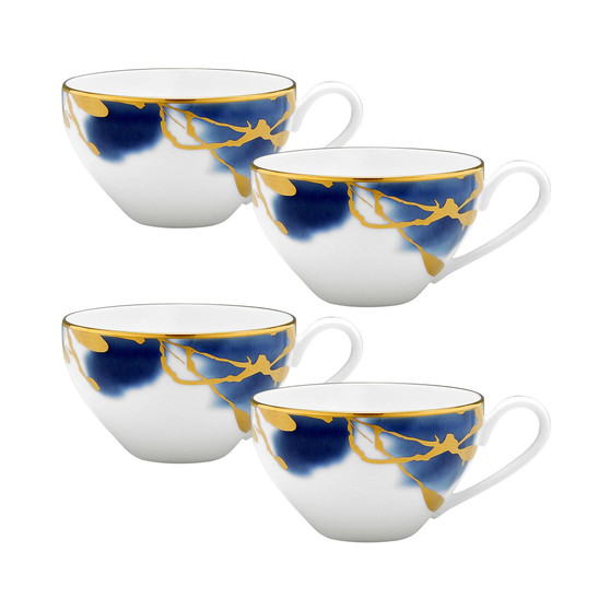 Jubilant Days Gold Set of 4 Cups, Service For 4