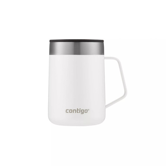 Streeterville Stainless Steel Mug with Handle, 14 Oz