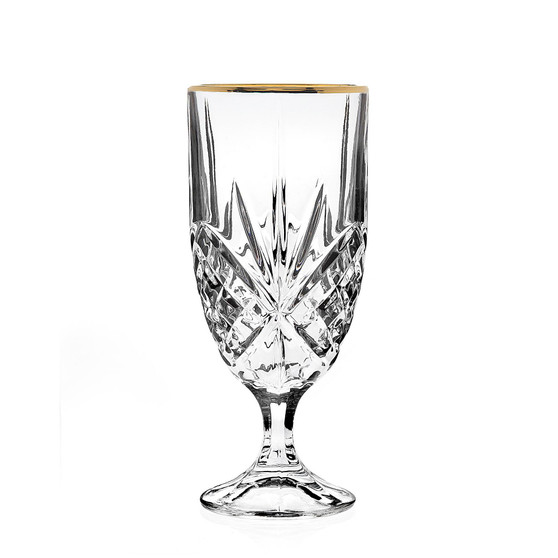Dublin  Set of Four Gold Banded Iced Tea Glasses