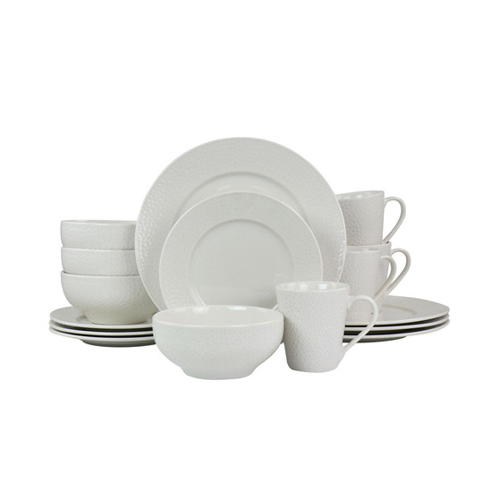 Alexa 16 Piece Porcelain Dinnerware Set, Service for 4