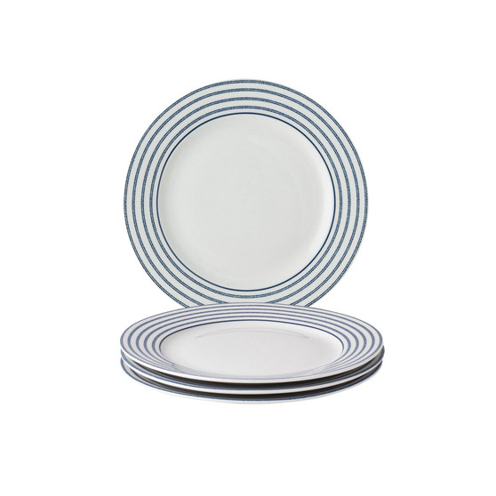 Blueprint Collectables Candy Stripe Plates in Gift Box, Set of 4